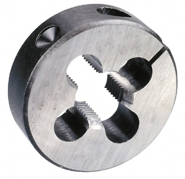 Cle-Line - #8-36 UNF High Speed Steel Round Adjustable Die - Caliber Tooling