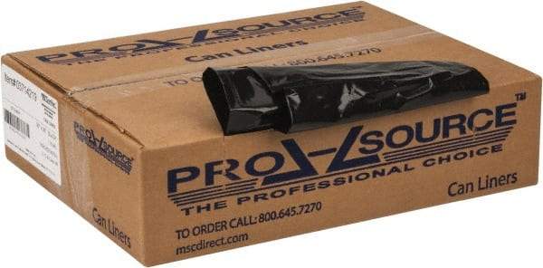 PRO-SOURCE - 1.35 mil Thick, Heavy-Duty Trash Bags - 30" Wide x 36" High, Black - Caliber Tooling