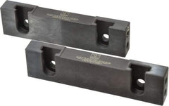 Snap Jaws - 6" Wide x 1.53" High x 0.73" Thick, Step Vise Jaw - Hard, Steel, Fixed Jaw, Compatible with 6" Vises - Caliber Tooling