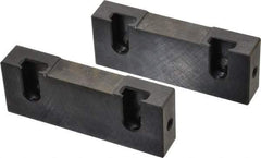 Snap Jaws - 4" Wide x 1-1/2" High x 3/4" Thick, Flat/No Step Vise Jaw - Soft, Steel, Fixed Jaw, Compatible with 4" Vises - Caliber Tooling