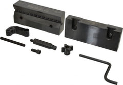 Snap Jaws - 6" Wide x 3-1/8" High x 1" Thick, V-Groove Vise Jaw - Steel, Fixed Jaw, Compatible with 6" Vises - Caliber Tooling
