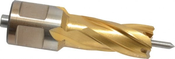 Hougen - 9/16" Diam x 1" Deep High Speed Steel Annular Cutter - Caliber Tooling