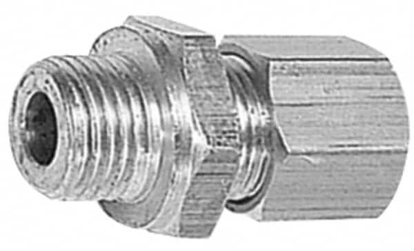 Legris - 10mm OD, Brass Male Connector - 330 Max Working psi, -40 to 210°F, Comp x Metric Thread Ends - Caliber Tooling