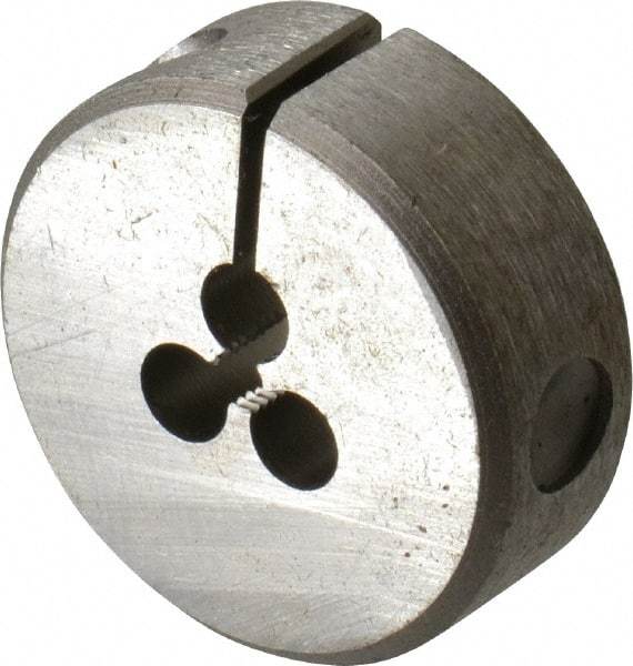 Irwin Hanson - #5-44 UNF Thread, 1" Outside Diam Carbon Steel Round Die - 3/8" Thick, Right Hand Thread, Adjustable - Exact Industrial Supply