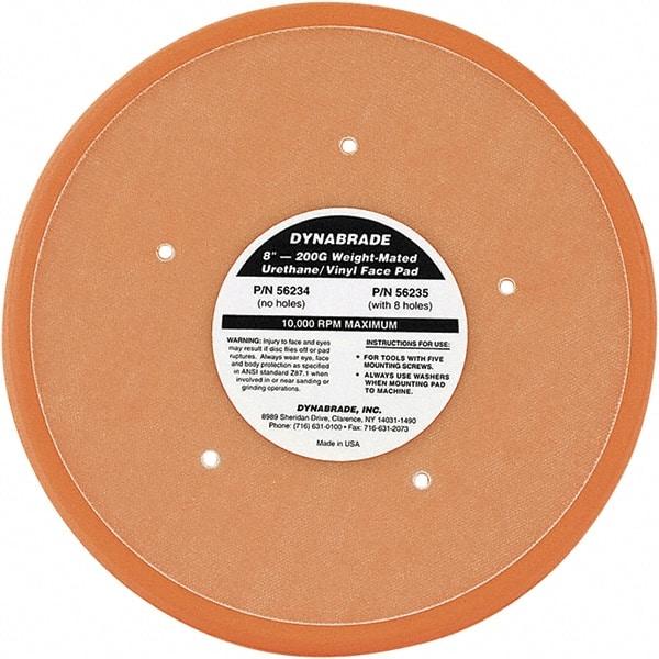 Dynabrade - 8" Diam Adhesive/PSA Disc Backing Pad - Medium Density, 13,000 RPM - Caliber Tooling