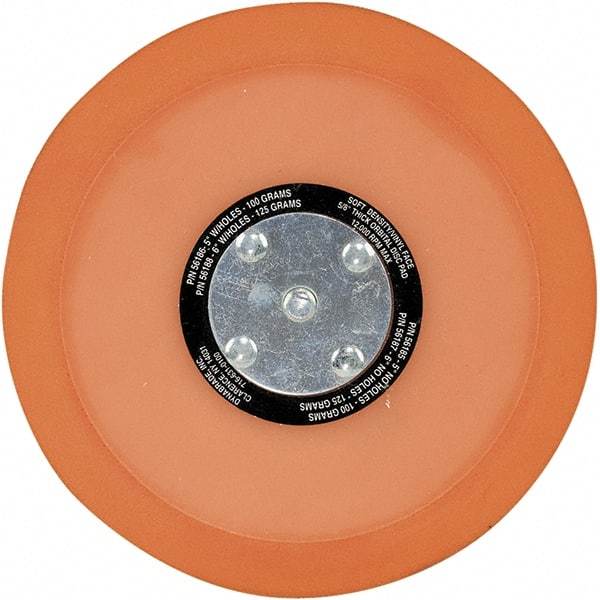 Dynabrade - 6" Diam Adhesive/PSA Disc Backing Pad - Soft Density, 13,000 RPM - Caliber Tooling