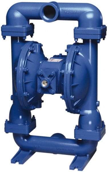 SandPIPER - 1-1/2" NPT, Metallic, Air Operated Diaphragm Pump - Buna-N Diaphragm, Aluminum Housing - Caliber Tooling