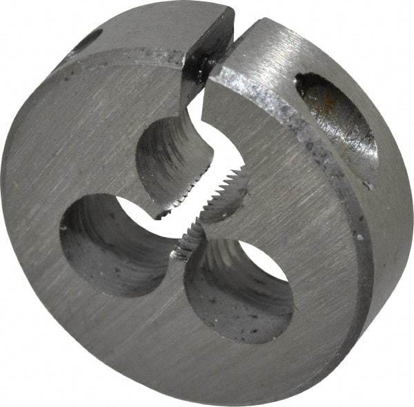 Interstate - #4-48 UNF Thread, 13/16" Outside Diam High Speed Steel Round Die - Right Hand Thread, Adjustable - Exact Industrial Supply