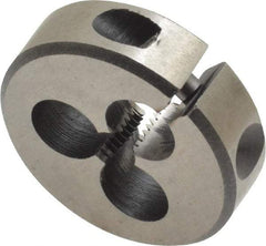 Interstate - #6-40 UNF Thread, 13/16" Outside Diam High Speed Steel Round Die - Right Hand Thread, Adjustable - Exact Industrial Supply