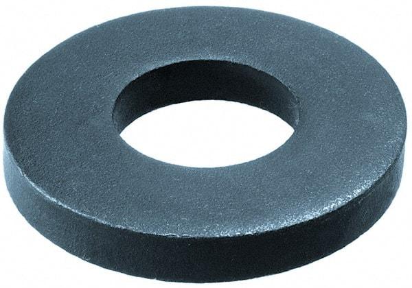 Gibraltar - M30 Screw, Steel Standard Flat Washer - 31mm ID x 68mm OD, 10mm Thick, Black Phosphate Finish - Caliber Tooling