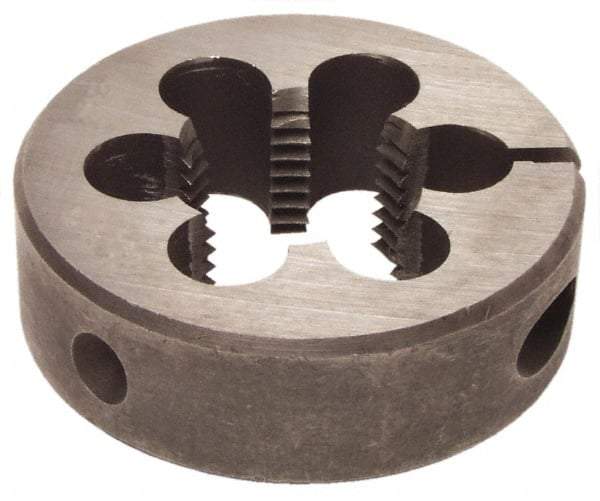 Interstate - 2-1/8 - 4-1/2 Thread, 4" Outside Diam High Speed Steel Round Die - Right Hand Thread, Adjustable - Exact Industrial Supply