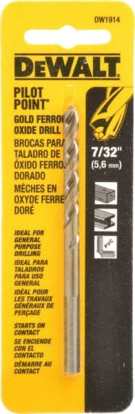 DeWALT - 7/32" Cobalt, 135° Point, Straight Shank Maintenance Drill Bit - Caliber Tooling