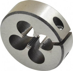 Interstate - 1/8-27 NPS Thread, Round Pipe Die - 1-1/2" Outside Diam, High Speed Steel - Exact Industrial Supply