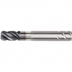 Kennametal - 6mm, 4 Flute, Single End, Solid Carbide, 1mm Corner Radius End Mill - 63mm OAL, 38° Helix, Right Hand Flute, 9mm LOC, Right Hand Cut, 18mm Extended Reach - Caliber Tooling