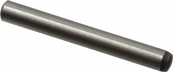 Value Collection - 3mm Diam x 25mm Pin Length Alloy Steel Standard Dowel Pin - C 58-62 Hardness, 3,340 Lb Breaking Strength, 1 Rounded End - Caliber Tooling