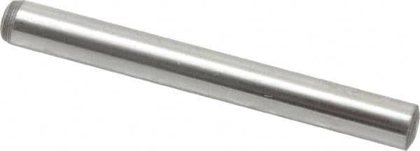 Value Collection - 5mm Diam x 45mm Pin Length Alloy Steel Standard Dowel Pin - C 58-62 Hardness, 9,270 Lb Breaking Strength, 1 Rounded End - Caliber Tooling