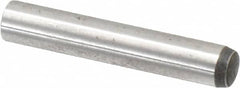 Value Collection - 6mm Diam x 35mm Pin Length Alloy Steel Standard Dowel Pin - C 58-62 Hardness, 13,300 Lb Breaking Strength, 1 Rounded End - Caliber Tooling