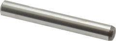 Value Collection - 6mm Diam x 45mm Pin Length Alloy Steel Standard Dowel Pin - C 58-62 Hardness, 13,300 Lb Breaking Strength, 1 Rounded End - Caliber Tooling