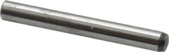 Value Collection - 6mm Diam x 50mm Pin Length Alloy Steel Standard Dowel Pin - C 58-62 Hardness, 13,300 Lb Breaking Strength, 1 Rounded End - Caliber Tooling