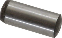 Value Collection - 10mm Diam x 25mm Pin Length Alloy Steel Standard Dowel Pin - C 58-62 Hardness, 37,100 Lb Breaking Strength, 1 Rounded End - Caliber Tooling