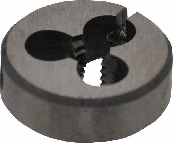 Interstate - #10-24 UNC High Speed Steel Round Adjustable Die - Caliber Tooling