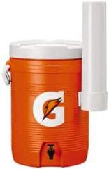 Gatorade - 5 Gal Beverage Cooler - Plastic, Orange/White - Caliber Tooling