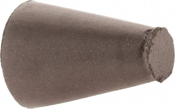 Cratex - 5/8" Max Diam x 1" Long, Taper, Rubberized Point - Medium Grade, Silicon Carbide, 1/4" Arbor Hole, Unmounted - Caliber Tooling