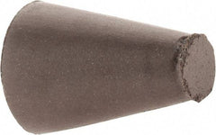 Cratex - 5/8" Max Diam x 1" Long, Taper, Rubberized Point - Medium Grade, Silicon Carbide, 1/4" Arbor Hole, Unmounted - Caliber Tooling