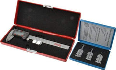 SPI - 6" OAL, Accurate up to 0.001", Caliper O-Ring Groove Gage - 3 Pieces - Caliber Tooling