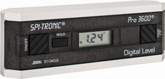 SPI - Multiple dg Resolution Digital Combination Protractor and Inclinometer - Multiple dg Accuracy, Multiple dg Range, Data Output - Caliber Tooling