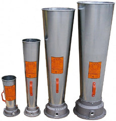 AIR Systems - Venturi Style Pneumatic Blowers; SCFM @ 40 PSIG (Air Consumed): 35 ; SCFM @ 60 PSIG (Air Consumed): 45 ; SCFM @ 80 PSIG (Air Consumed): 62 ; Horn Material: Galvanized Steel ; NPT Size (Inch): 1/2 ; Overall Length (Decimal Inch): 32.1200 - Exact Industrial Supply