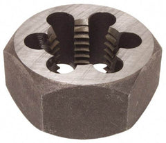 Interstate - 1-12 UNF Thread, 1-13/16" Hex, Right Hand Thread, Hex Rethreading Die - High Speed Steel, 1" Thick - Exact Industrial Supply