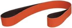 3M - 2" Wide x 72" OAL, 60 Grit, Ceramic Abrasive Belt - Ceramic, Medium, Coated, YF Weighted Cloth Backing, Wet/Dry, Series 984F - Caliber Tooling