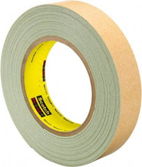 3M - 1" Wide x 10 Yd Long Green Rubber Masking Tape - Series 60894, 33 mil Thick, 25 In/Lb Tensile Strength - Caliber Tooling