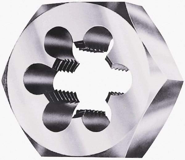 Interstate - 5/8-14 BSPS, 1-5/8" Hex, Right Hand, Hex Rethreading Die - Carbon Steel - Exact Industrial Supply