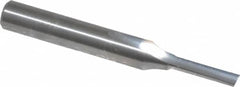 Onsrud - 1/8" Diam, 1/4" Shank Diam, 1/2" Length of Cut, 1 Flute Single Edge Straight Router Bit - 2" Overall Length, Right Hand Cut, Solid Carbide - Caliber Tooling