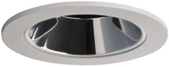 Cooper Lighting - 5-1/16 Inch Wide, White Reflector Fixture Trim - Aluminum - Caliber Tooling