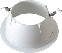 Cooper Lighting - 7-1/4 Inch Wide, Water Resistant, White Fixture Baffle Trim - Metal, UL/cUL Wet Location Listed - Caliber Tooling