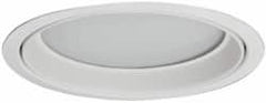 Cooper Lighting - 7-7/8 Inch Wide, Water Resistant, White Fixture Trim with Albalite Lens - Caliber Tooling