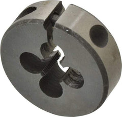 Interstate - #10-64 UNS Thread, 13/16" Outside Diam High Speed Steel Round Die - Right Hand Thread, Adjustable - Exact Industrial Supply