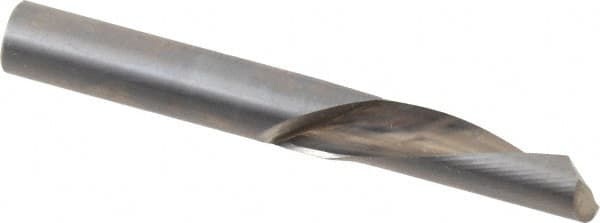 Onsrud - 3/8" Cutting Diam x 1-1/8" Length of Cut, 1 Flute, Downcut Spiral Router Bit - Uncoated, Right Hand Cut, Solid Carbide, 3" OAL x 3/8" Shank Diam, Single Edge, 22° Helix Angle - Caliber Tooling