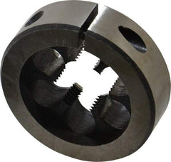 Interstate - 3/4-18 UNS Thread, 2" Outside Diam High Speed Steel Round Die - Right Hand Thread, Adjustable - Exact Industrial Supply