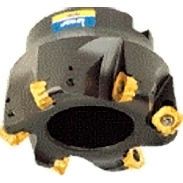 Iscar - 1.53" Cut Diam, 3/4" Arbor Hole, 0.236" Max Depth of Cut, Indexable Chamfer & Angle Face Mill - 4 Inserts, O45MT\xB6R90MT\xB6S45MT\xB6S90MT Insert, Right Hand Cut, 4 Flutes, Series FRCM - Caliber Tooling