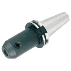 Iscar - CAT40 Taper Shank 1/4" Hole End Mill Holder/Adapter - 1" Nose Diam, 2-1/2" Projection, Through-Spindle & DIN Flange Coolant - Exact Industrial Supply