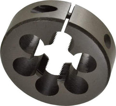 Interstate - 1-1/16 - 20 UNS Thread, 2-1/2" Outside Diam High Speed Steel Round Die - Right Hand Thread, Adjustable - Exact Industrial Supply