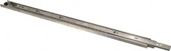 Sugatsune - 21-21/32" Slide Length, 22" Travel Length, Stainless Steel Ball Bearing Slide - 68 Lb Capacity at Full Extension - Caliber Tooling