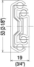 Sugatsune - 25-5/8" Slide Length, 26-13/16" Travel Length, Stainless Steel Ball Bearing Slide - 166 Lb Capacity at Full Extension - Caliber Tooling