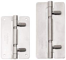 Sugatsune - 3-15/16" Long x 1-31/32" Wide x 1/16" Thick, Quick Release Hinge - Stainless Steel, Polished Finish - Caliber Tooling