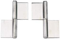 Sugatsune - 6" Long x 2-5/32" Wide x 15/32" Thick, Flag Hinge - Stainless Steel, Satin Finish - Caliber Tooling