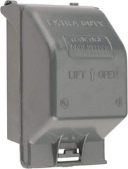 Thomas & Betts - Electrical Outlet Box Aluminum Receptacle Cover - Includes Gasket & Screw - Caliber Tooling